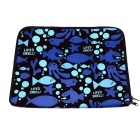 Waterproof silk-screen neoprene laptop sleeve with zipper